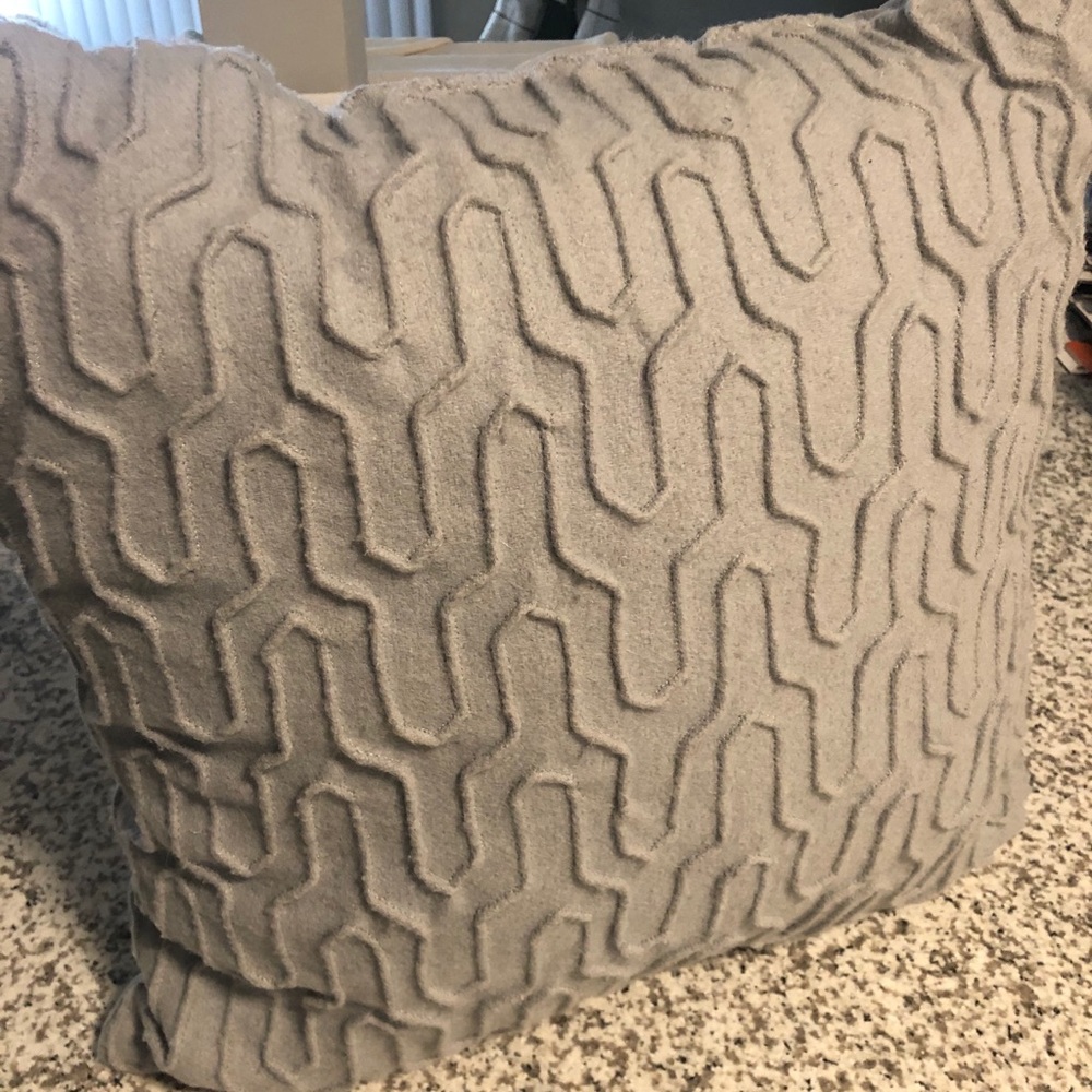Grey Throw Pillow